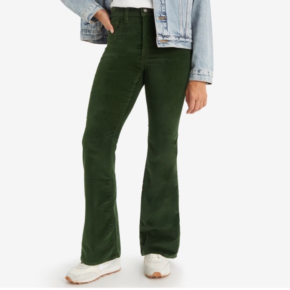 NWT Levi 726 high rise flare corduroy pants - Picture 2 of 11